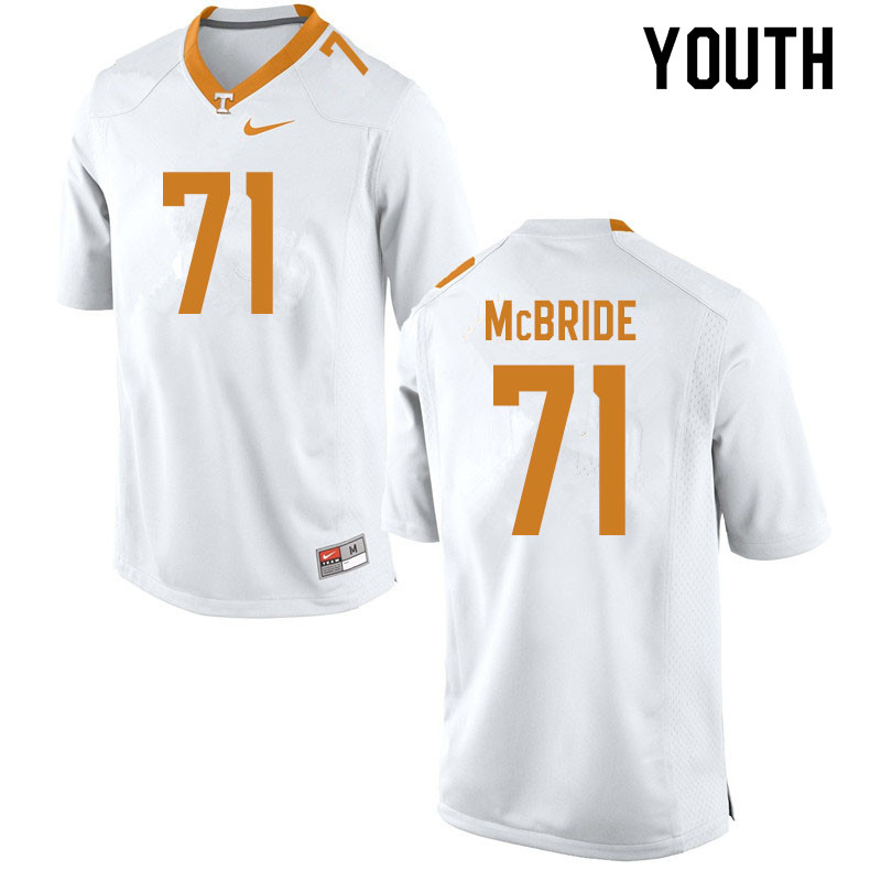 Youth #71 Melvin McBride Tennessee Volunteers College Football Jerseys Sale-White